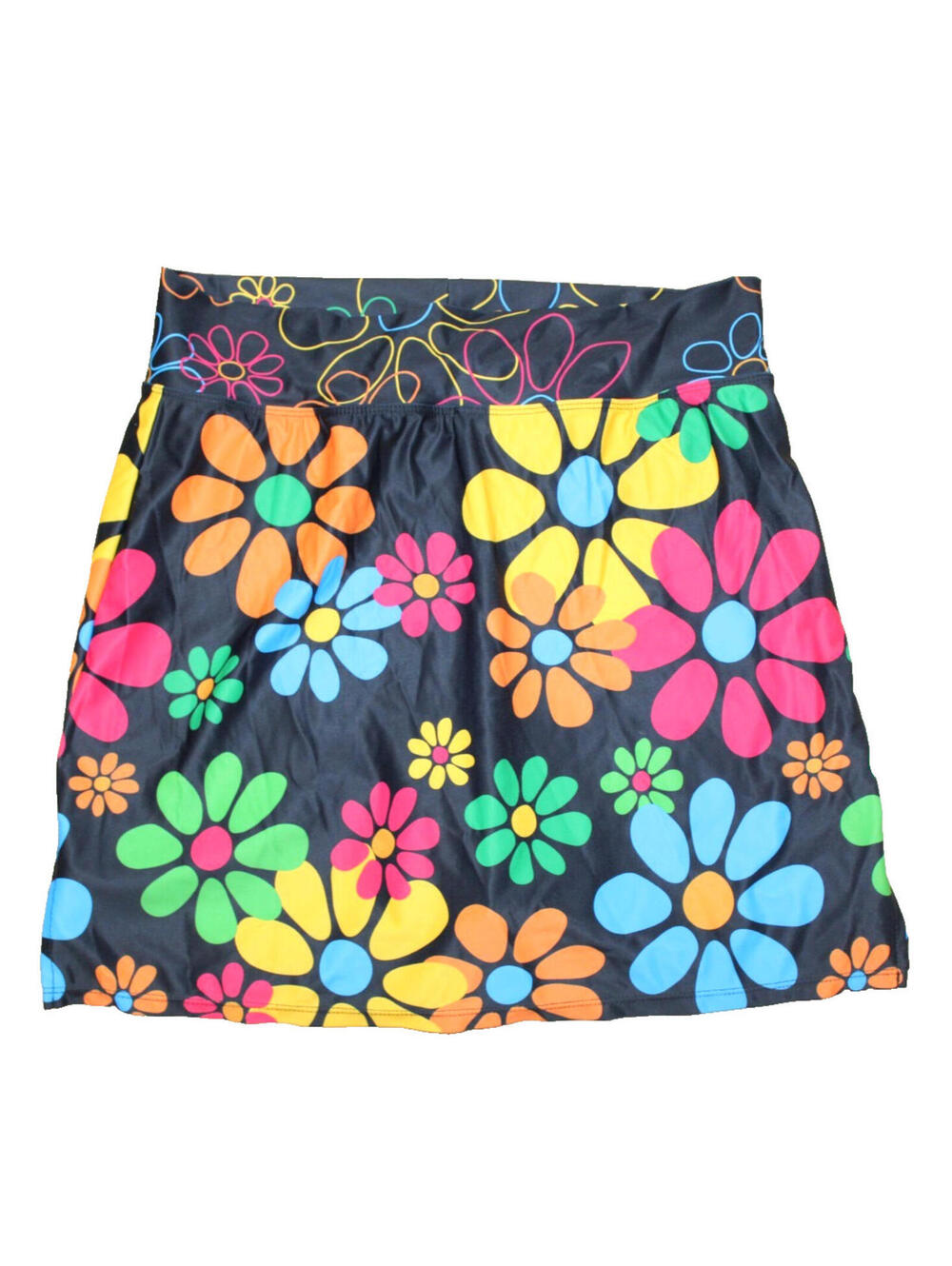 NEW Skort Obsession Multicolor Vibrant Floral WOMEN'S SKORT MEDIUM x 17" / NWOT